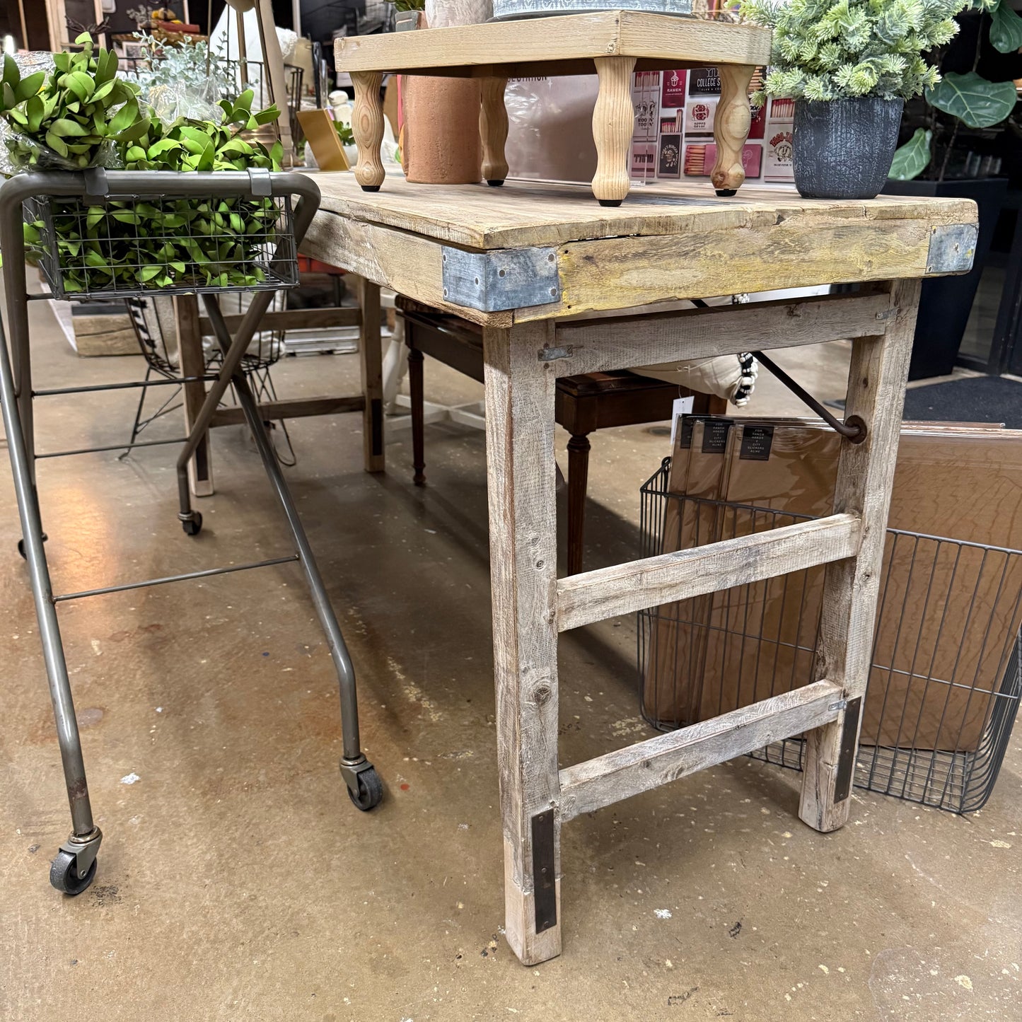 Reclaimed Wood Folding Table