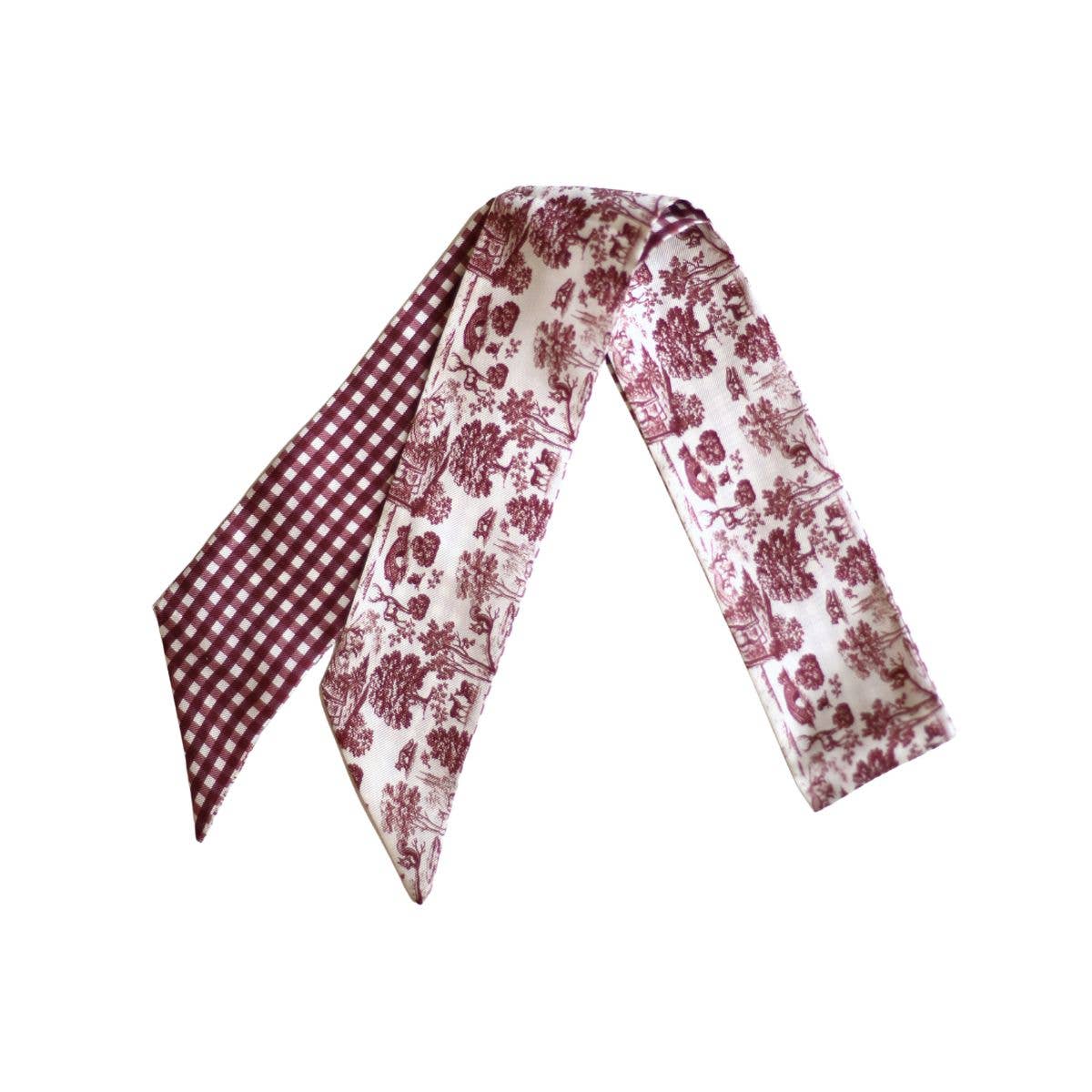 Forest Toile Twilly Scarf