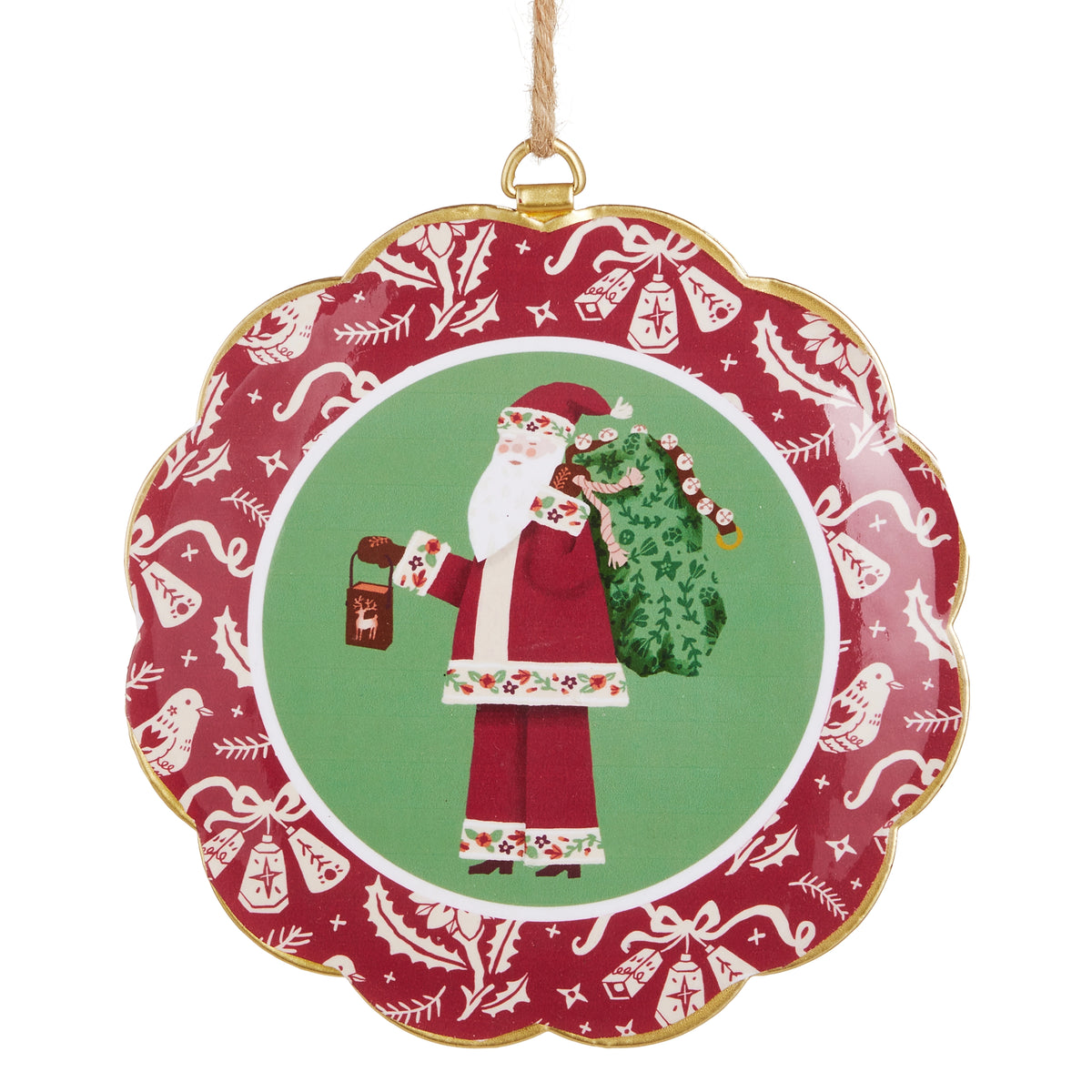 6" Santa Ornament