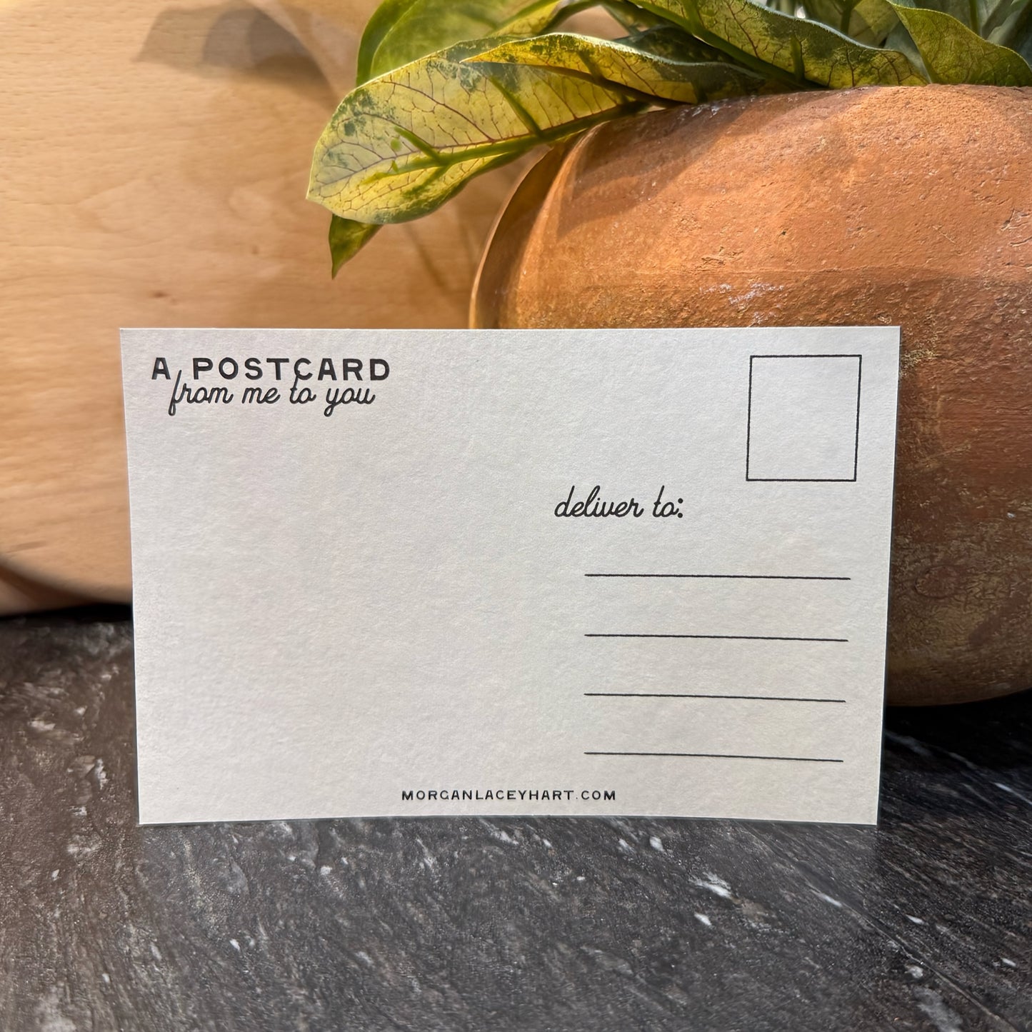 Howdy Postcard - Black Solid