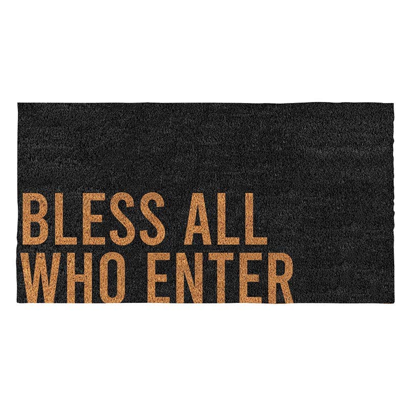 Bless All Who Enter Large Doormat