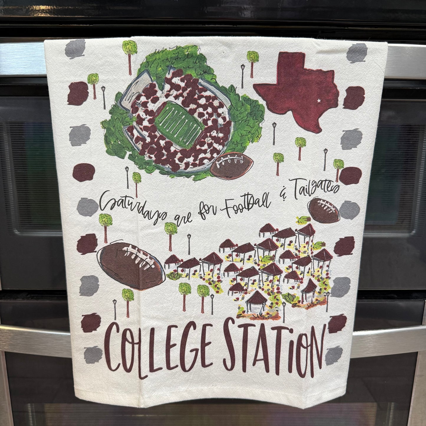 College Station Tea Towel