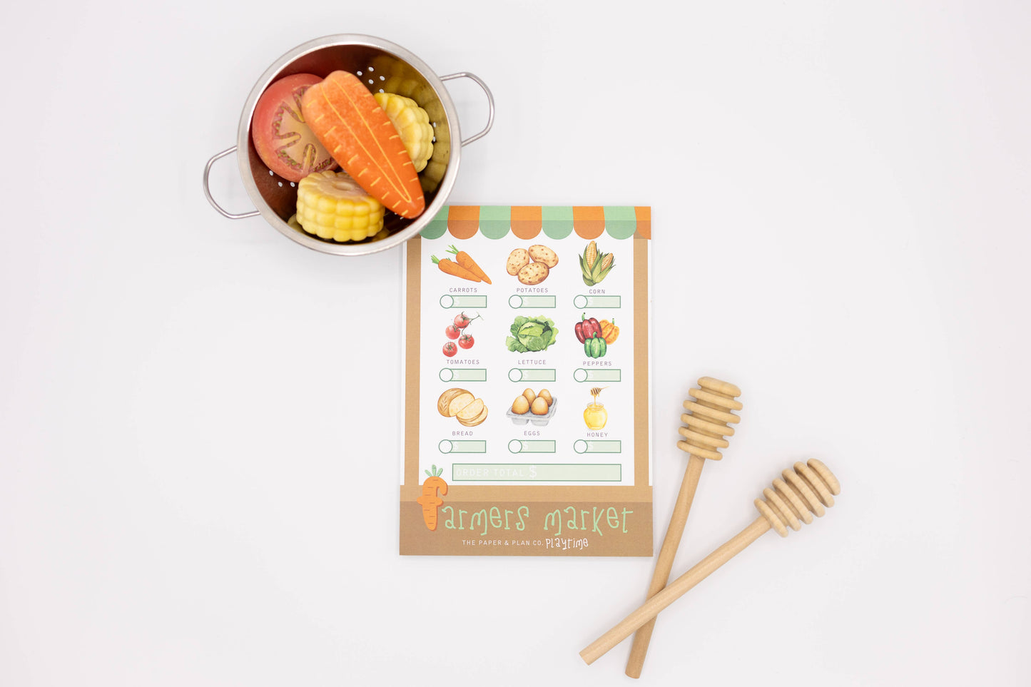 Farmers Market Playtime Notepad