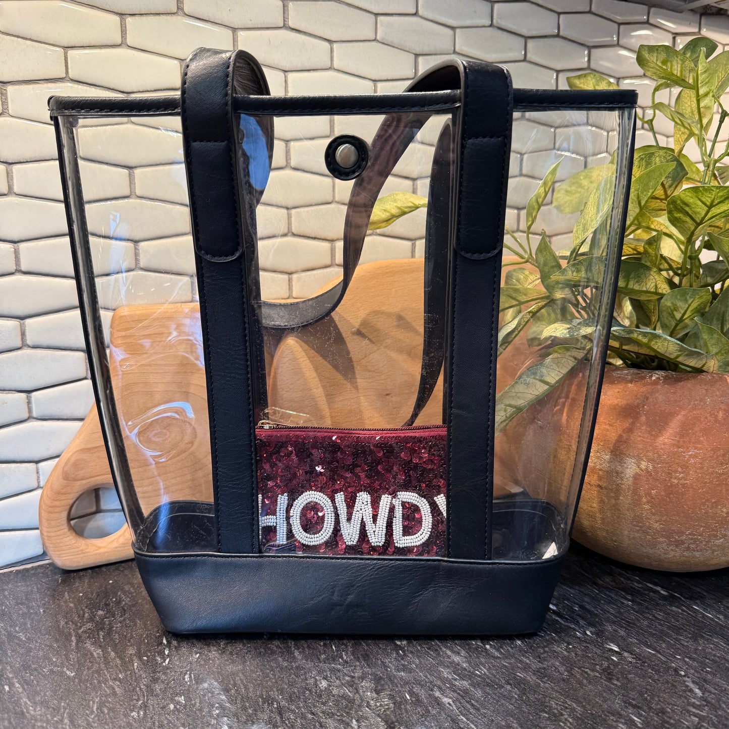 Stadium Size Clear Bucket Bag