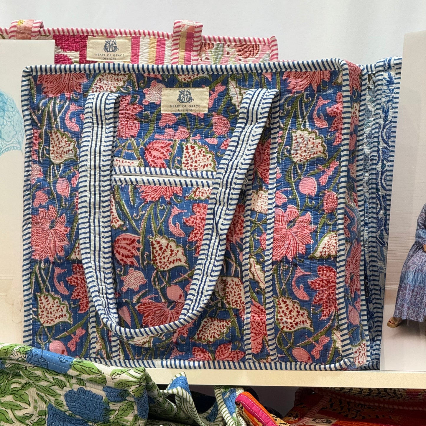 Handmade Quilted Tote Bag