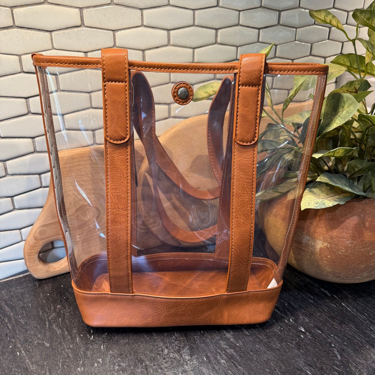 Stadium Size Clear Bucket Bag