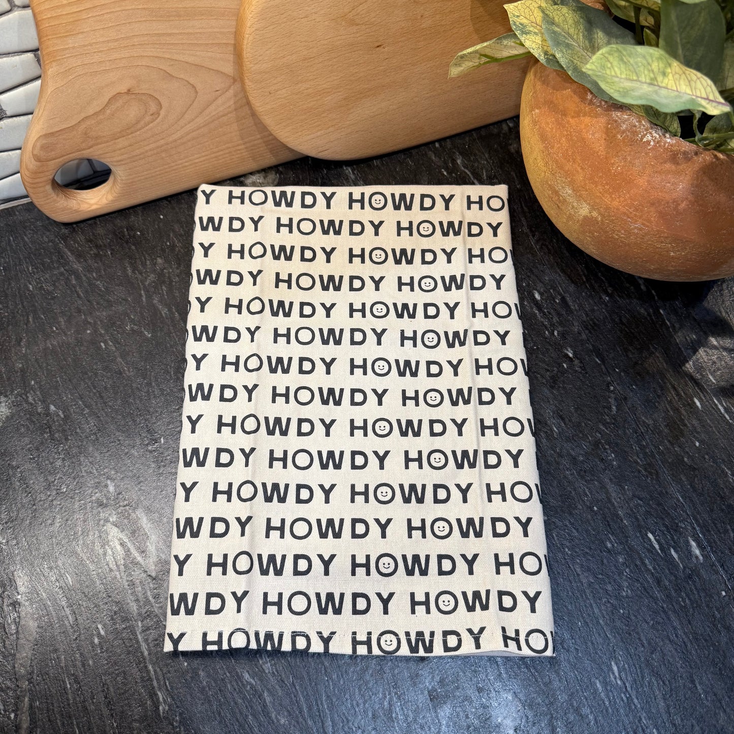 Howdy Tea Towel
