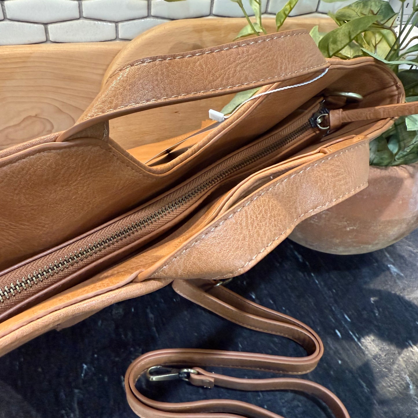 Double Zip Tote Purse