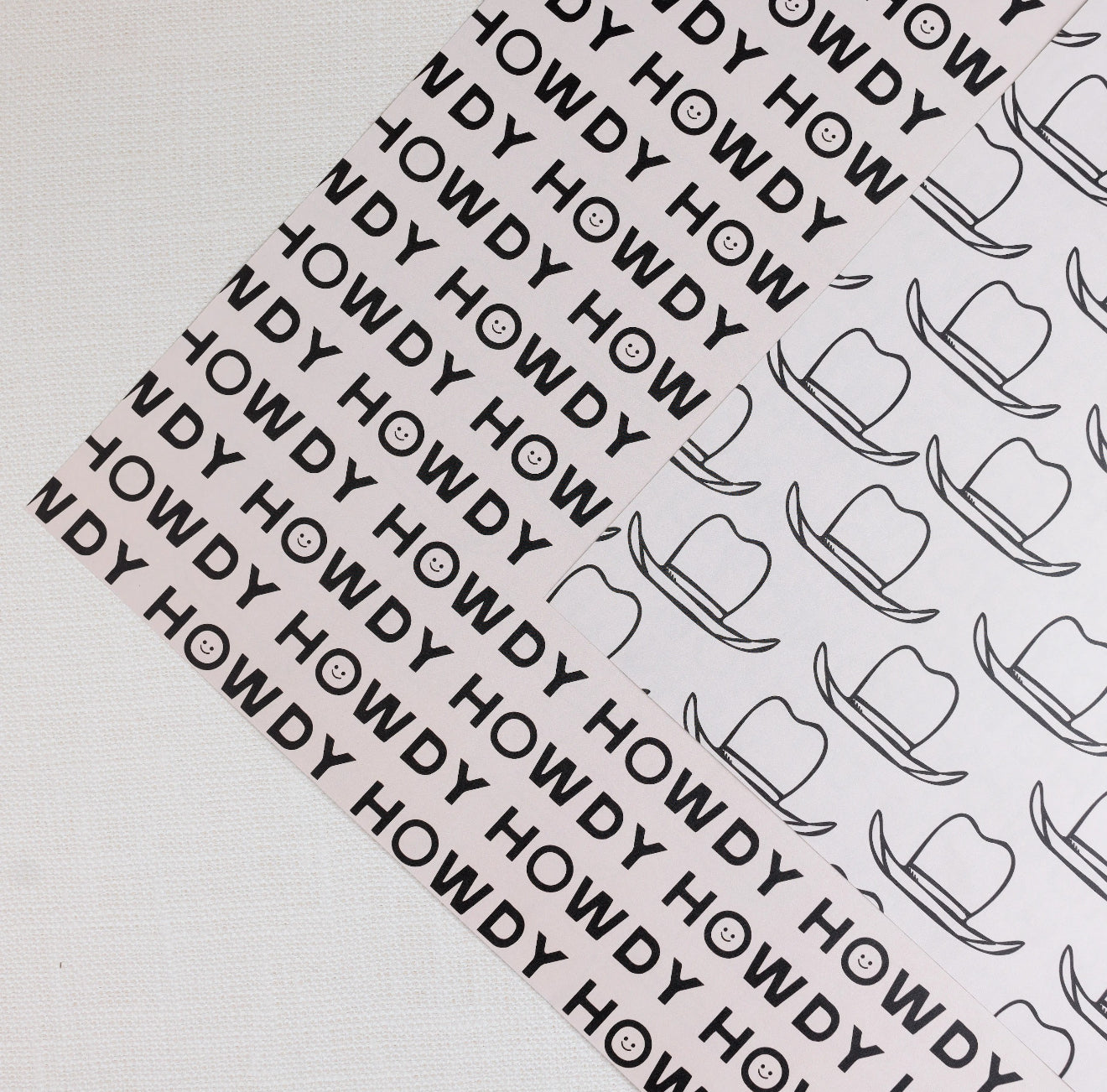 Howdys + Hats Wrapping Paper