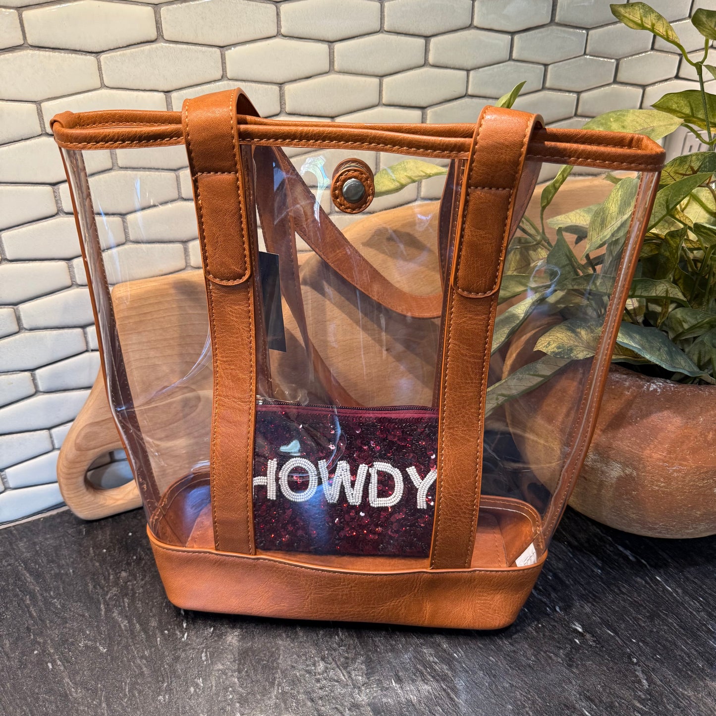 Stadium Size Clear Bucket Bag
