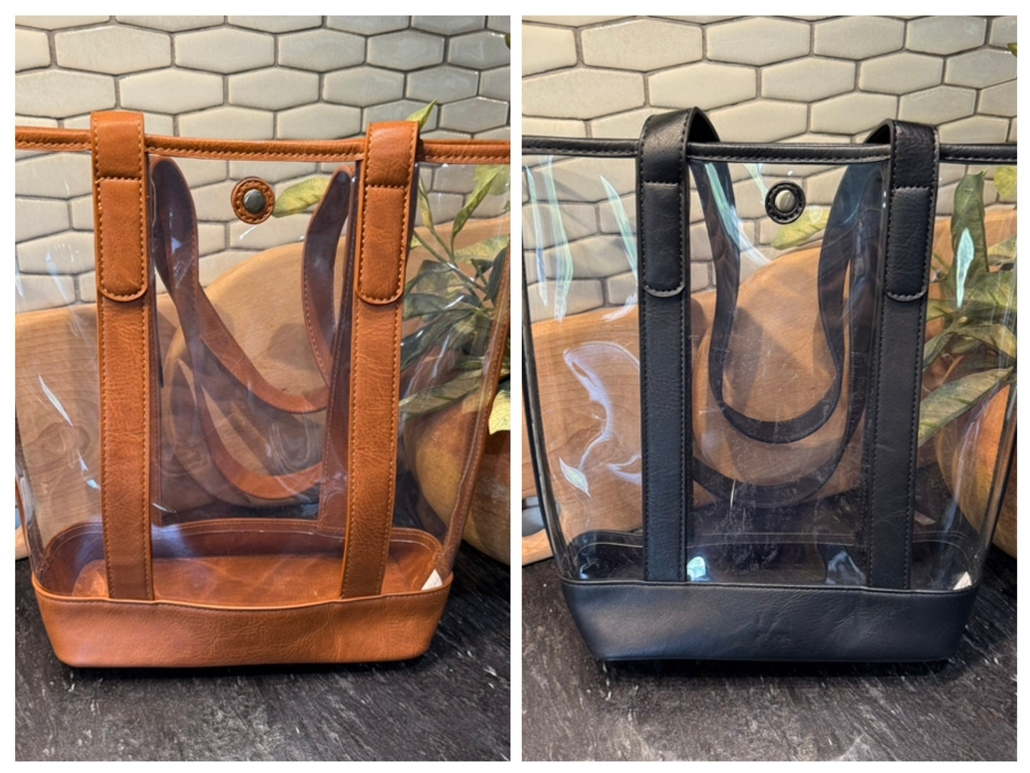 Stadium Size Clear Bucket Bag