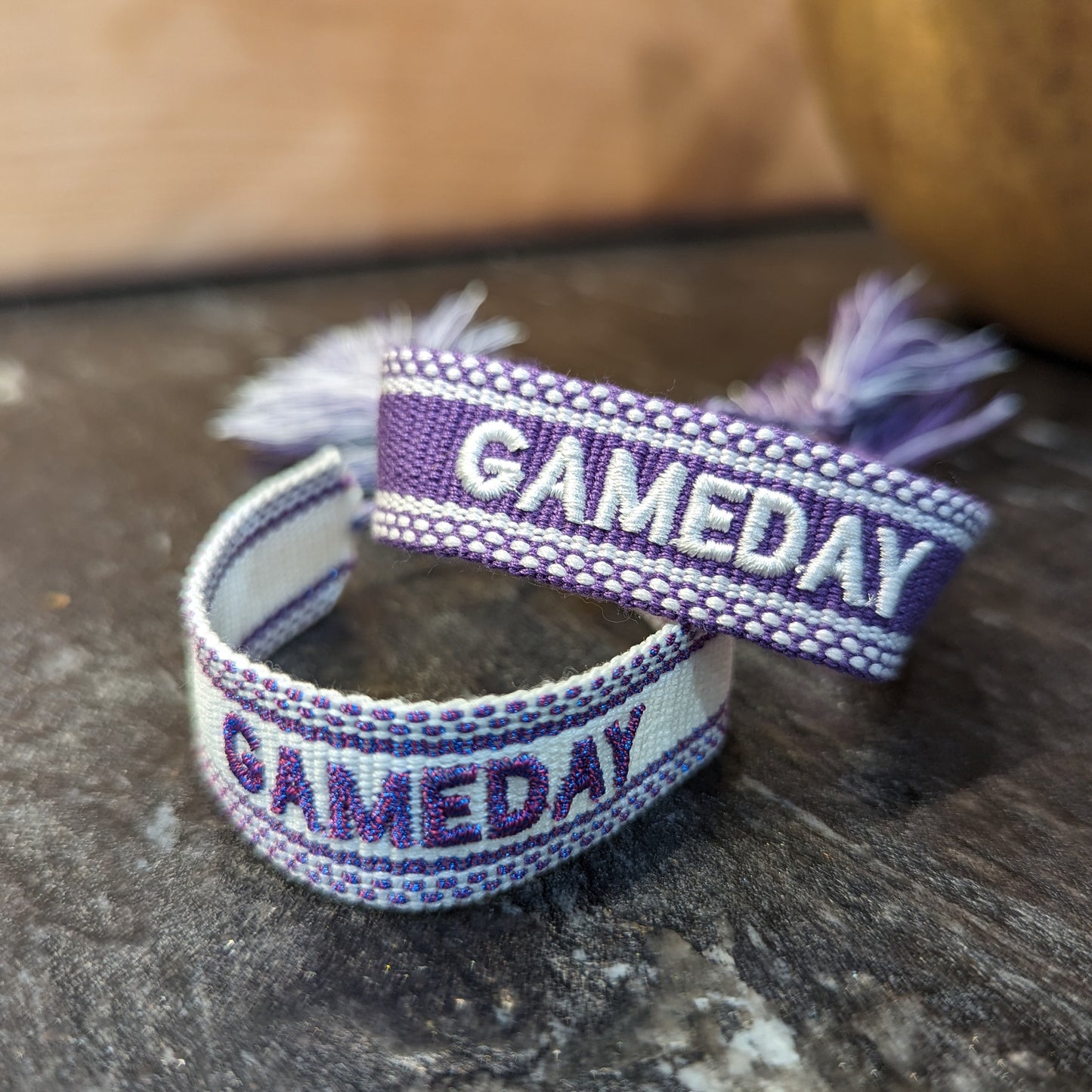 Embroidered Bracelets - Game Day