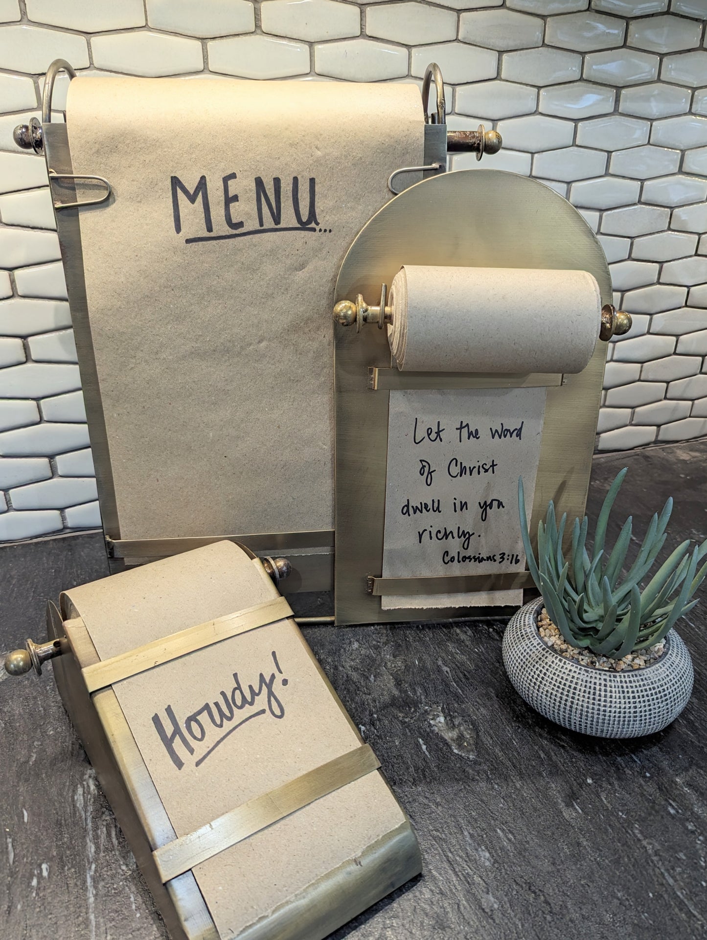 Magnetic Brass Note Roll