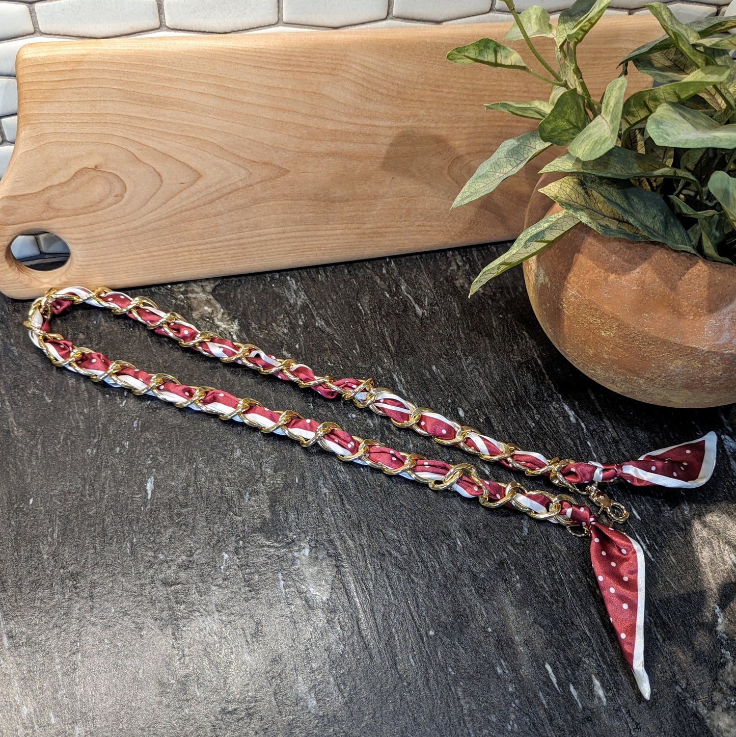 Scarf Chain Purse Strap