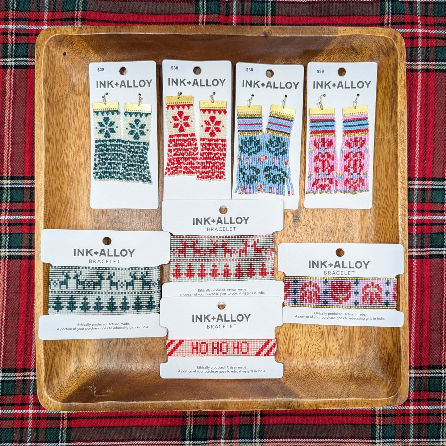 Beaded Christmas Bracelets