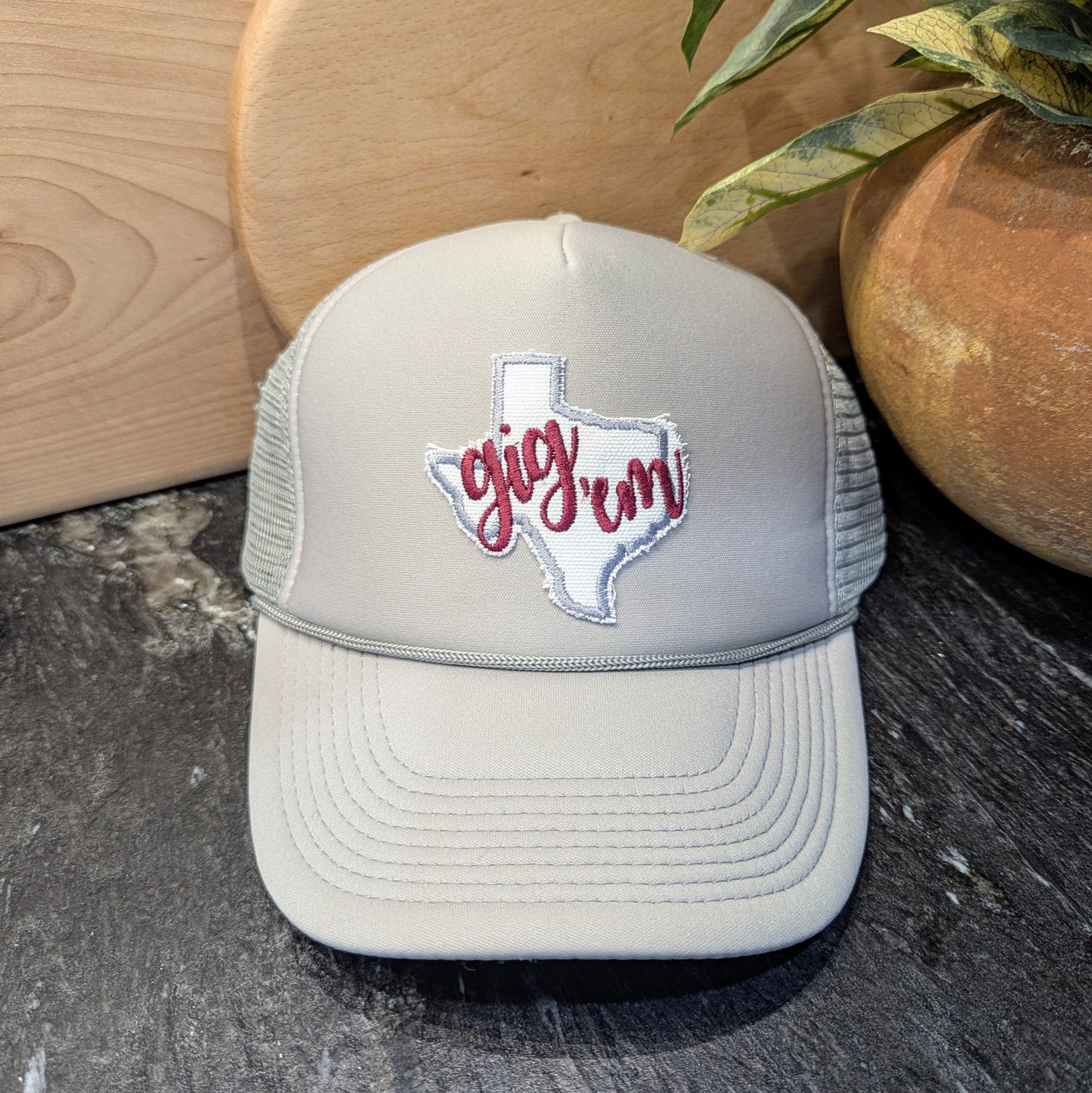 Custom Patch Cap - Gig 'em Texas