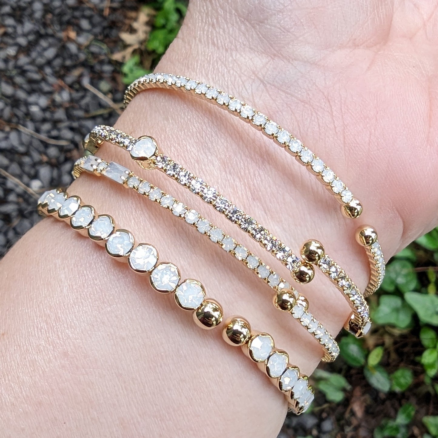 Dainty Bracelet Stack - Gold