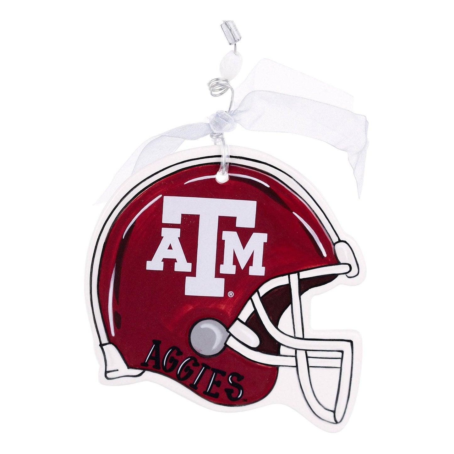 Aggie Football Helmet Flat Ornament