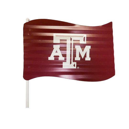 Metal Flag Garden Stake - Texas A&M