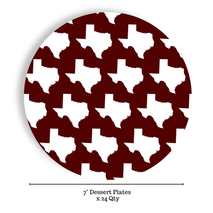 Texas Paper Plates