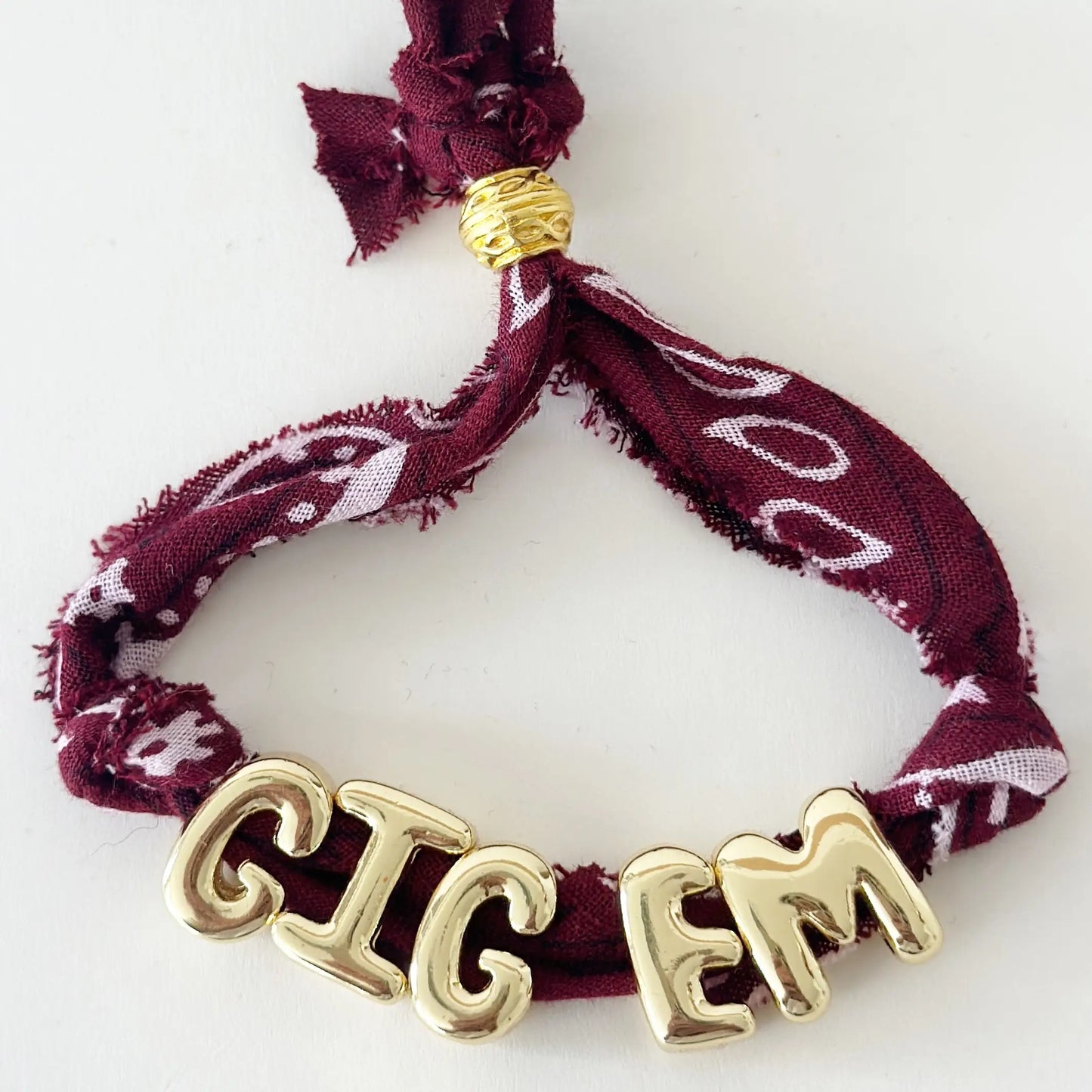 Bandana Gameday Bracelet - GIG' EM
