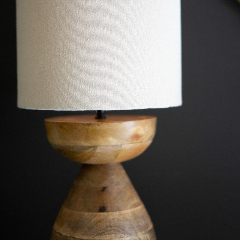 Mango Wood Table Lamp