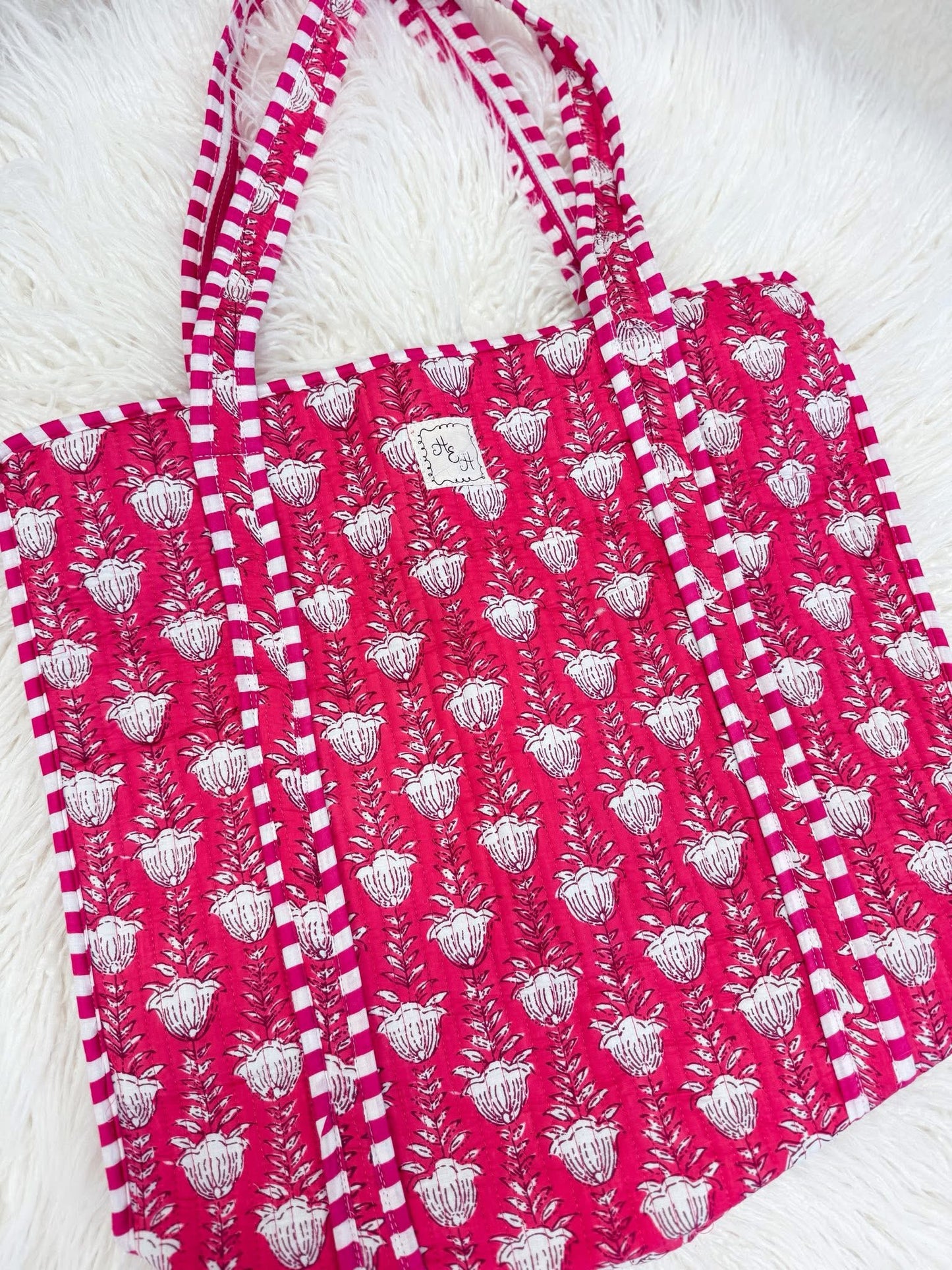 Handmade Quilted Tote Bag