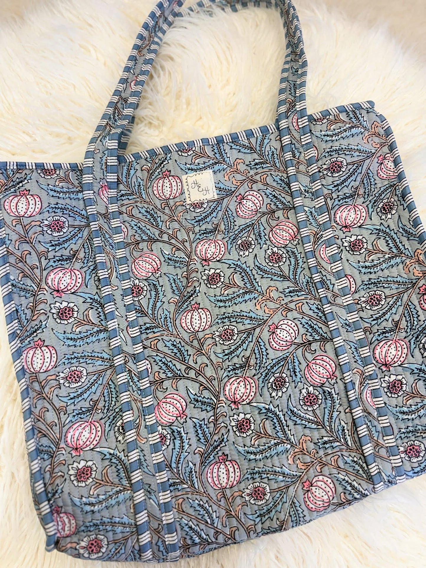 Handmade Quilted Tote Bag