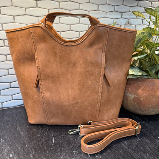 Double Zip Tote Purse