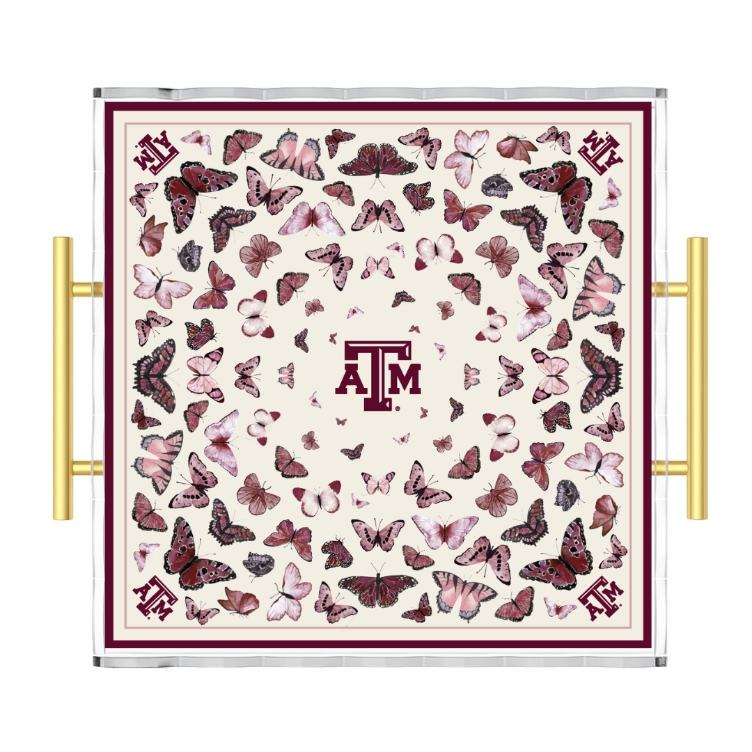 Butterfly Acrylic Serving Tray