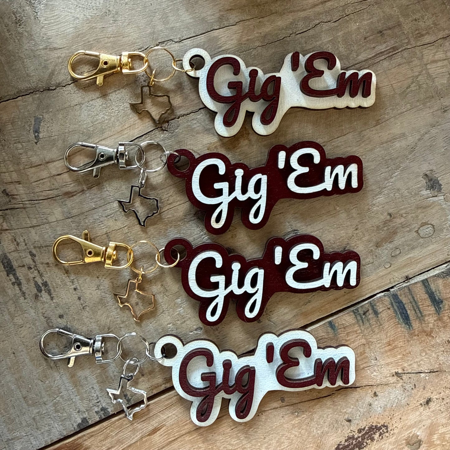 Wooden Keychains & Bag Tag