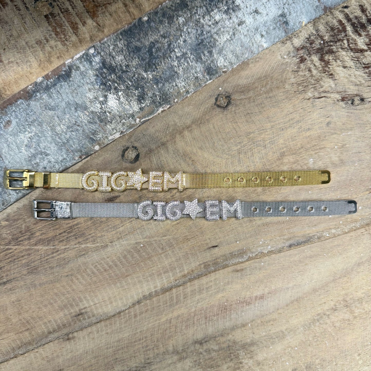 Watch Band Bracelet - GIG ‘EM Bling Star