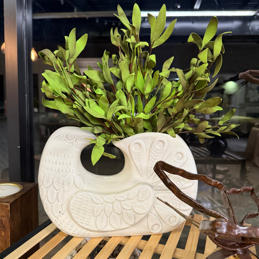 White Bird Vase