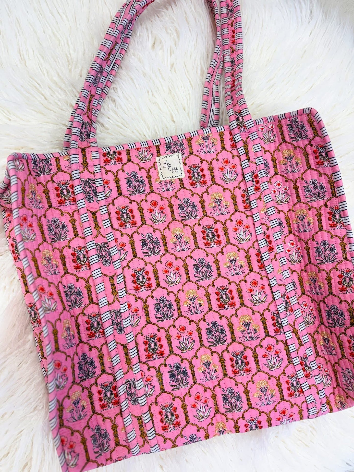 Handmade Quilted Tote Bag