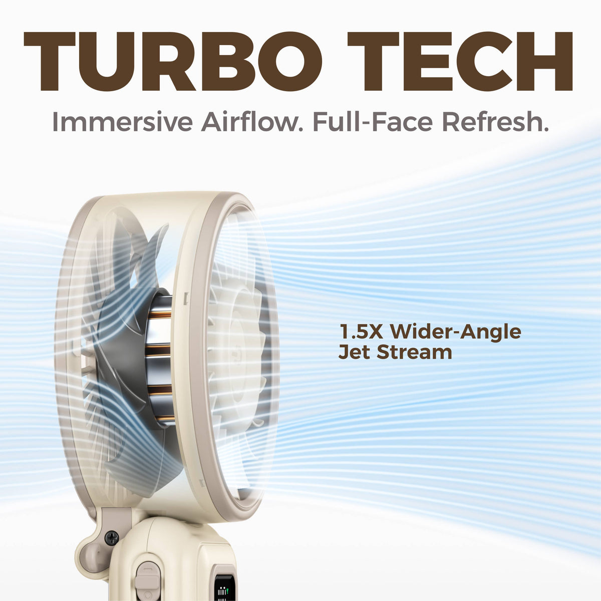 Turbo Game Day Fan – Handheld Blow Dryer Level Power, Fanzy New