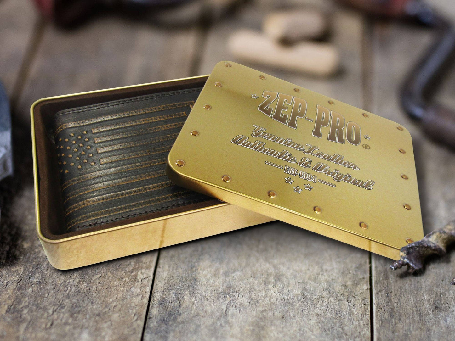 Secretary Wallet in Burnished Leather - Texas A&M