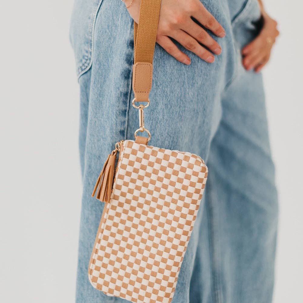 Woven Clutch Wristlet