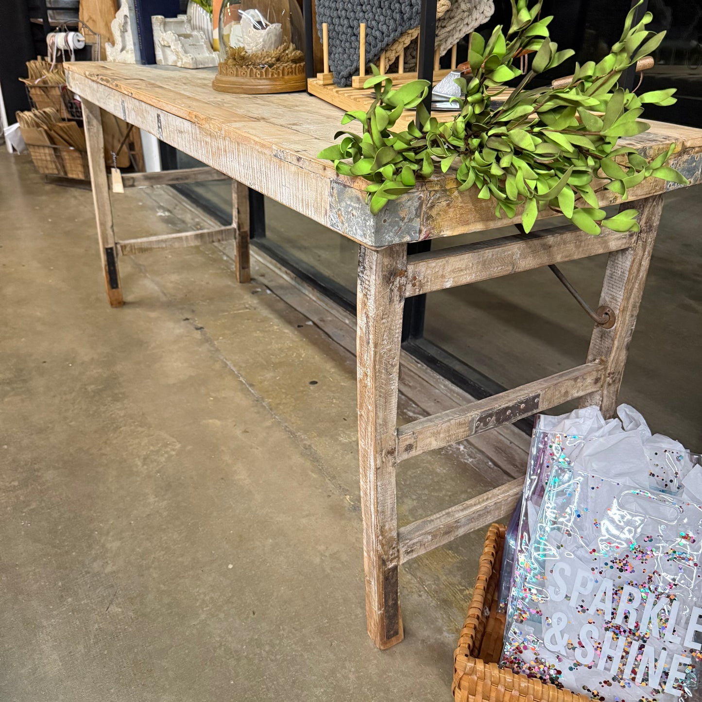 Reclaimed Wood Folding Table