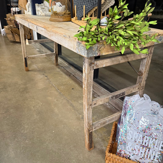 Reclaimed Wood Folding Table