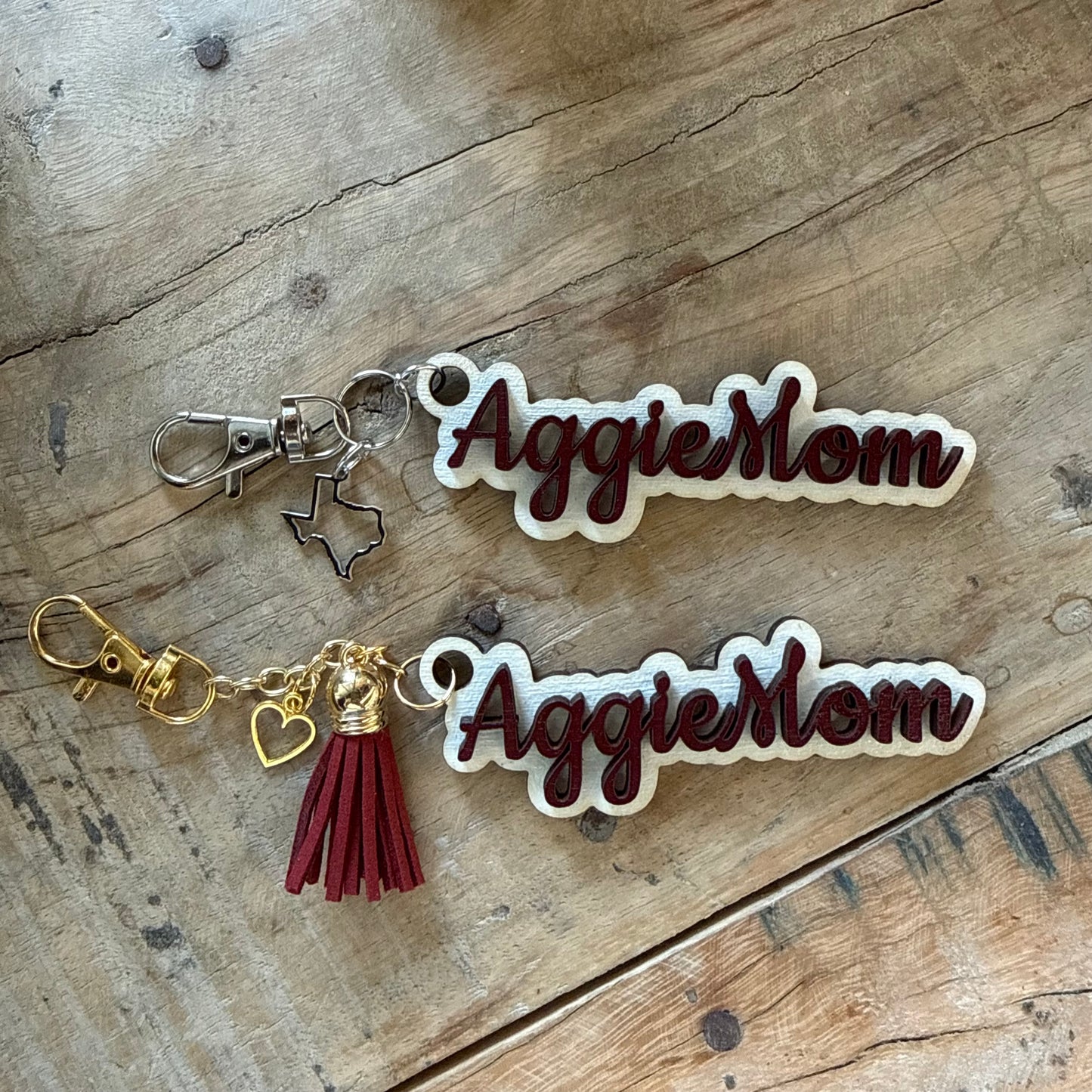 Wooden Keychains & Bag Tag