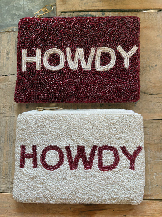 HOWDY Beaded Privacy Pouch