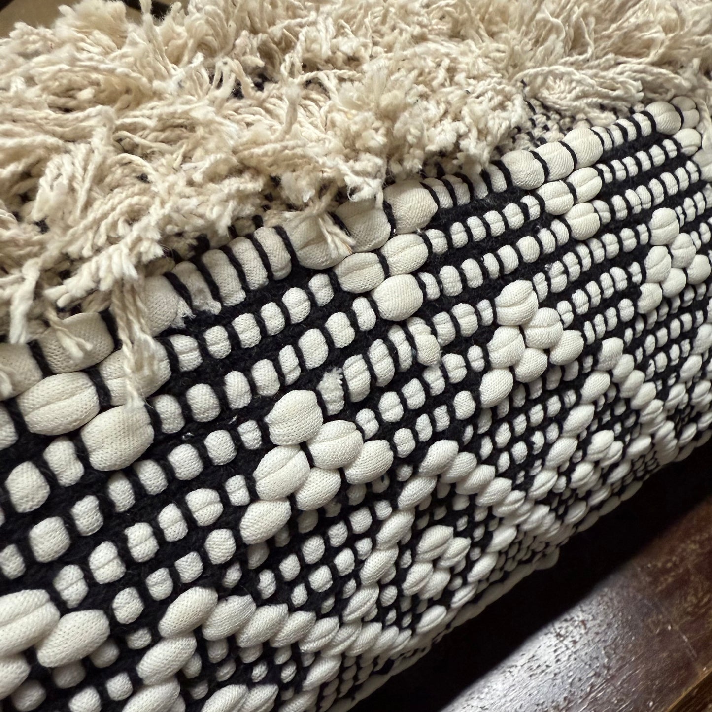 Lumbar Fringe Pillow - Large
