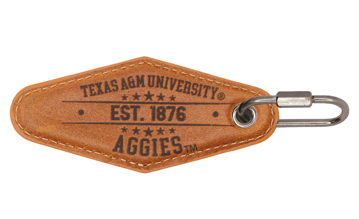 Vintage Leather Keychain - Texas A&M