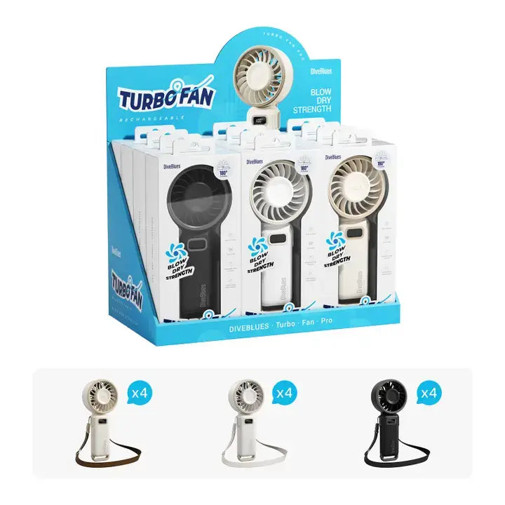 Turbo Game Day Fan – Handheld Blow Dryer Level Power, Fanzy New