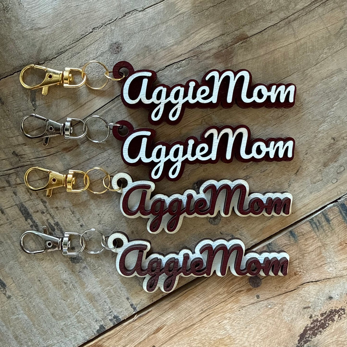 Wooden Keychains & Bag Tag