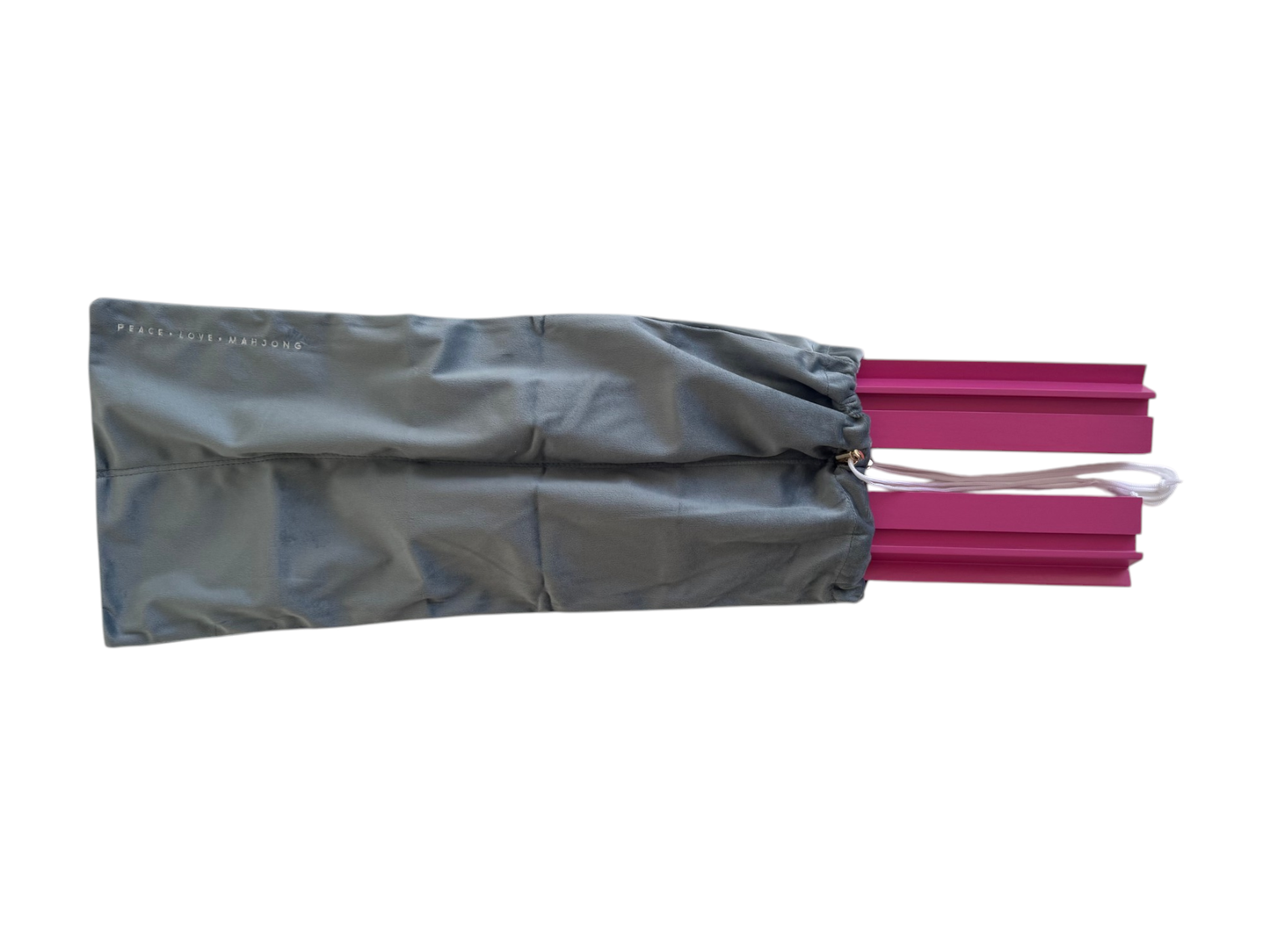 Mahjong Velvet Rack Bag - Grey
