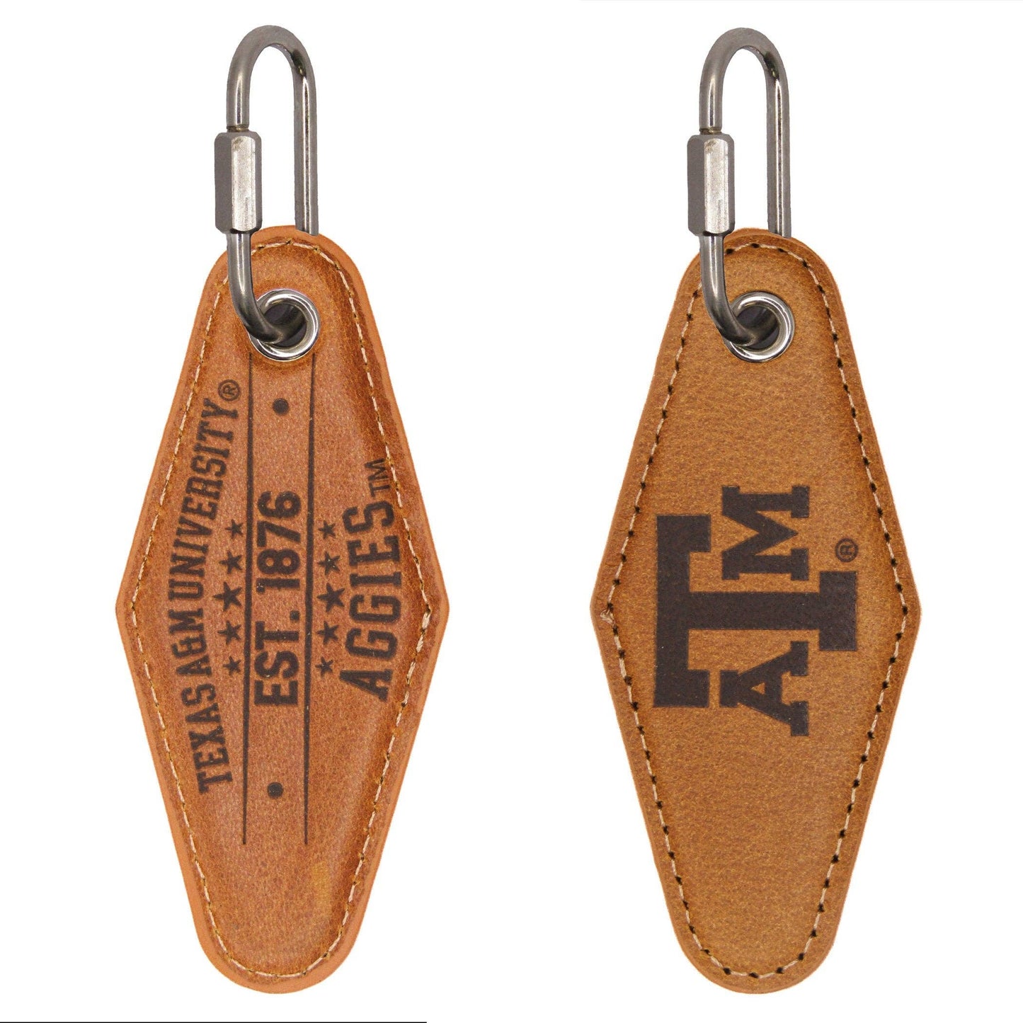 Vintage Leather Keychain - Texas A&M