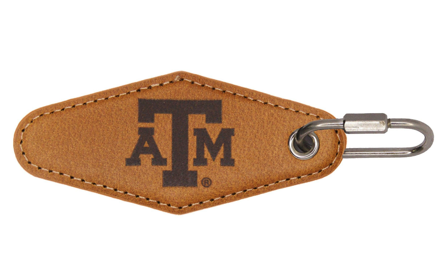 Vintage Leather Keychain - Texas A&M