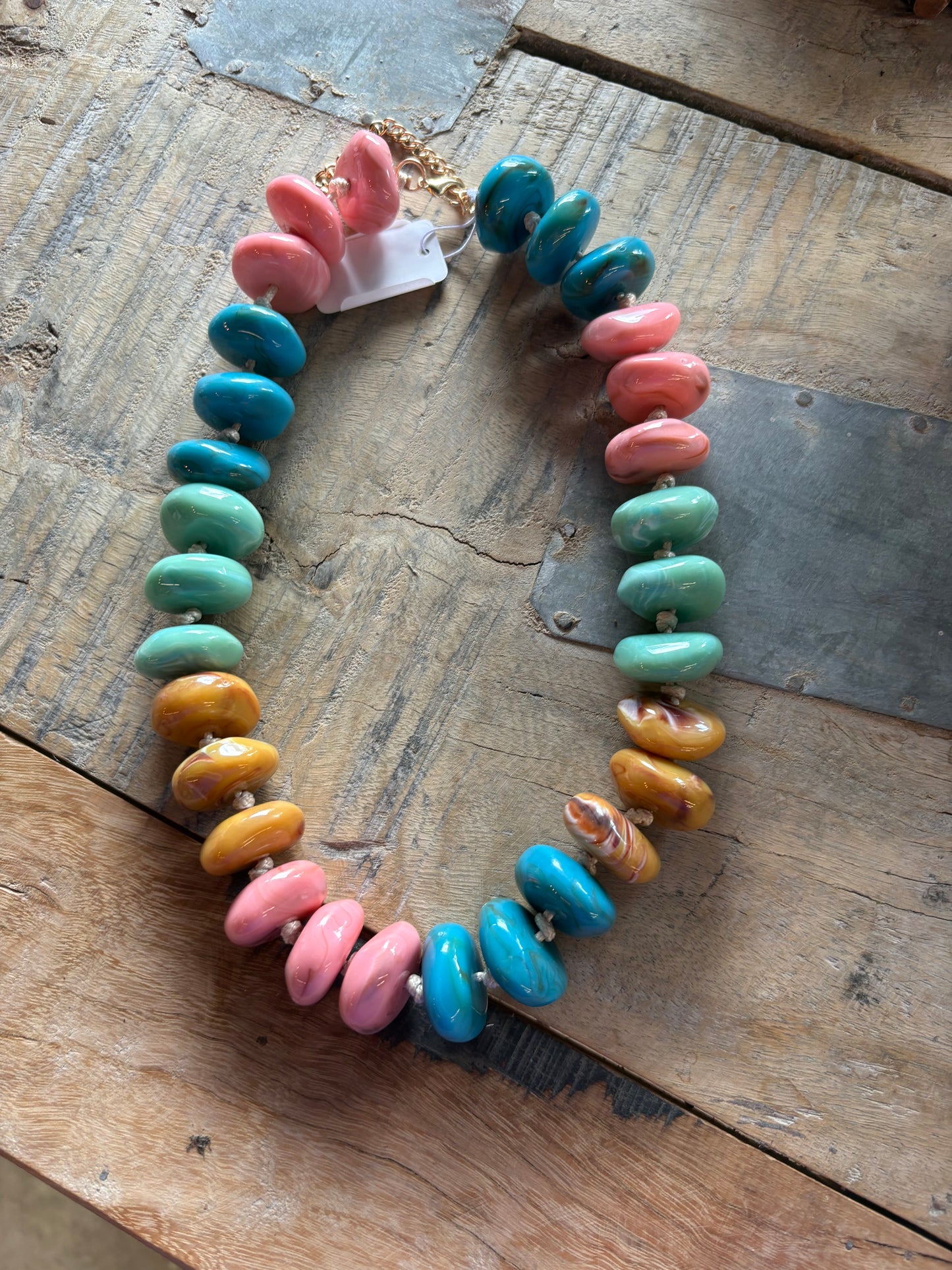 Chunky Beaded Statement Necklace