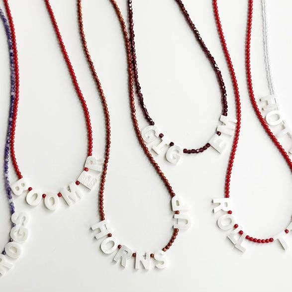 GIG 'EM Spirit Necklace - Maroon